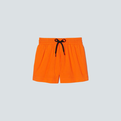 The Seersucker Boxer Short | Bright Orange