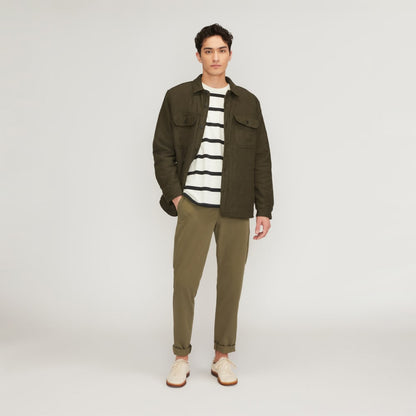 The ReNew Fleece-Lined Heavyweight Overshirt | Heathered Green
