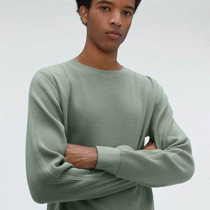 The Waffle Long-Sleeve Crew Tee | Lily Pad