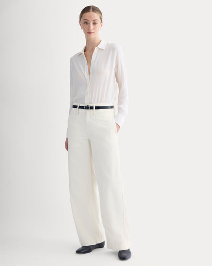 The Mid-Rise Trouser Jean | Ecru