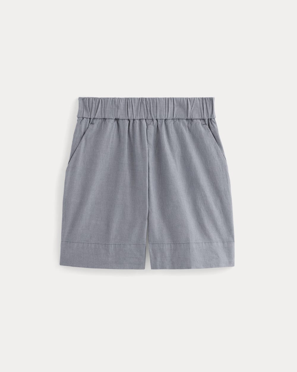 The Easy Short | Dark Denim Pinstripe
