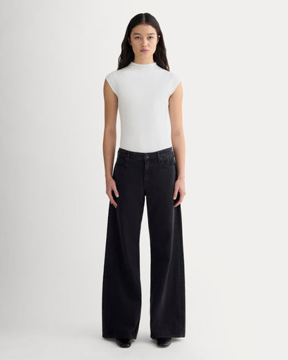 The Form Funnel-Neck Bodysuit | White