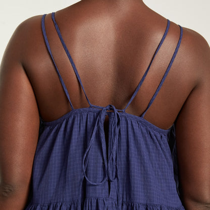 The Billow Tiered Maxi Dress |  Navy