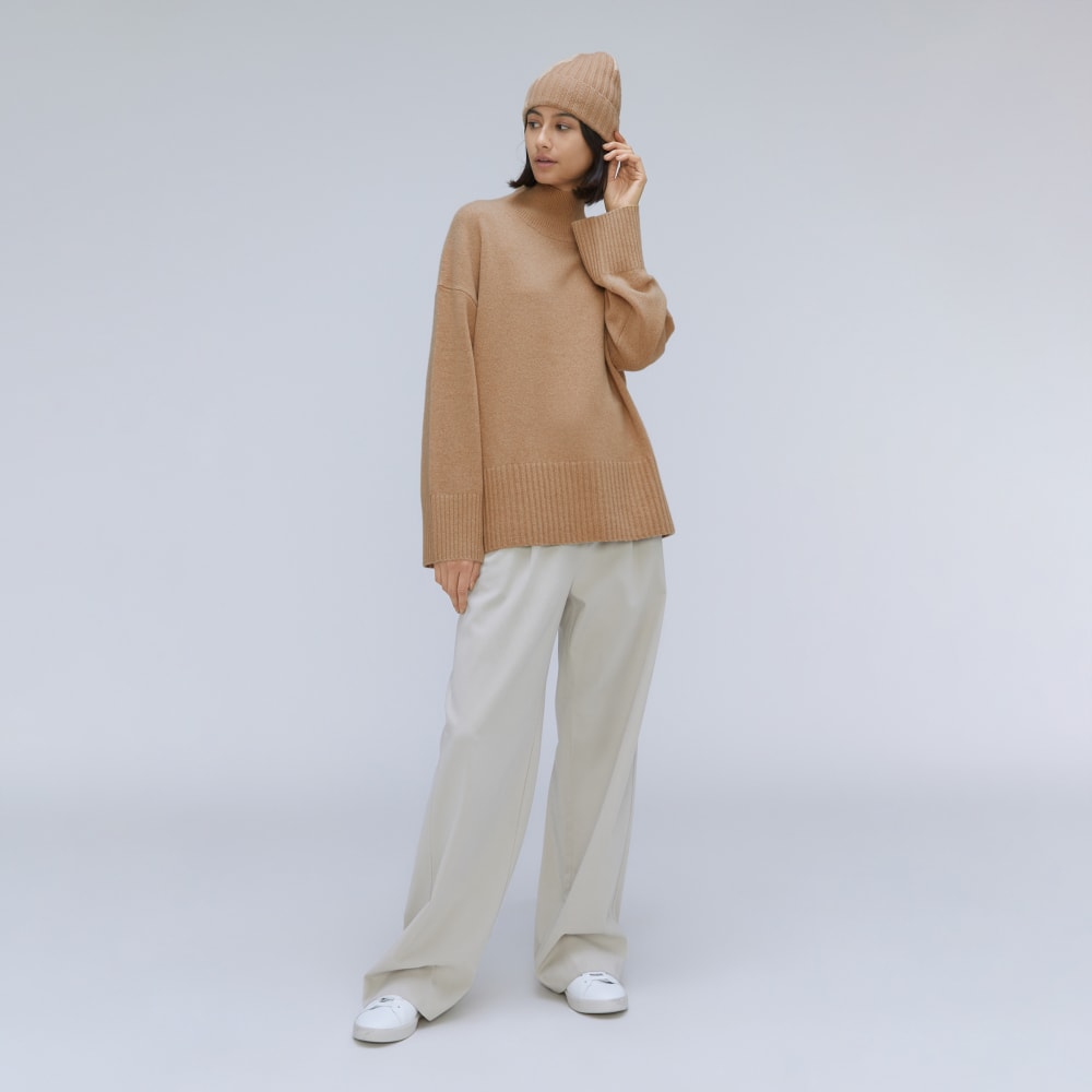 The Cashmere Beanie | Light Camel
