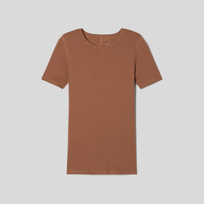 The Luxe Rib Crew | Toasted Coconut