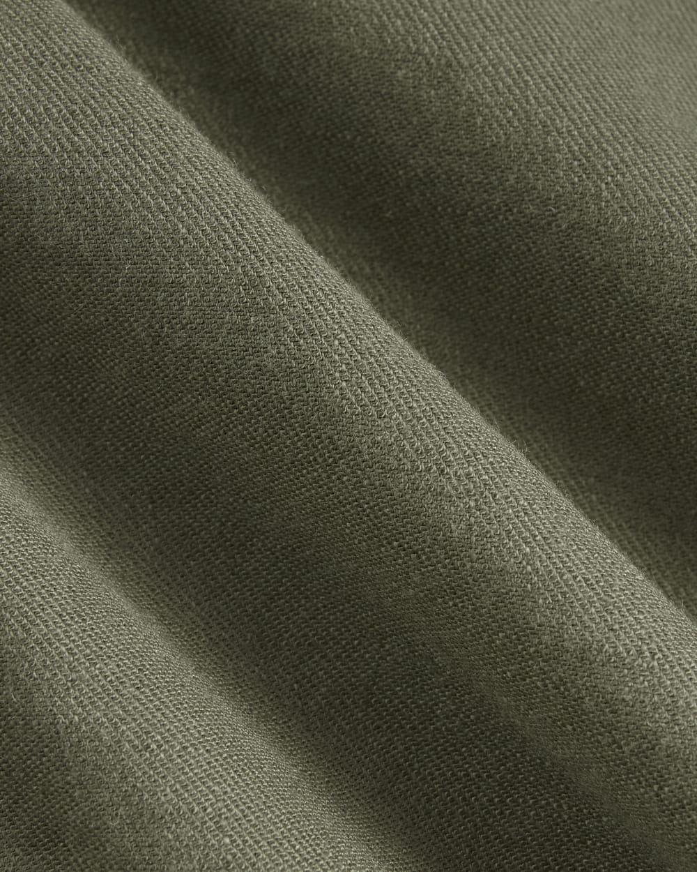 The Square Tank in Stretch Linen | Lichen Green