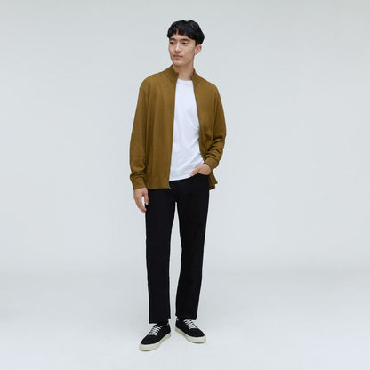 The No-Sweat Full Zip Sweater | Tapenade