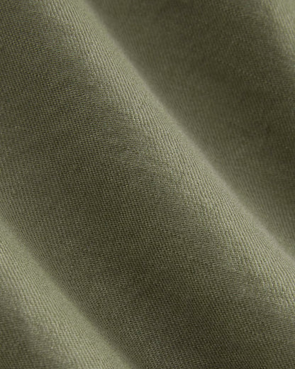 The Wide-Leg Pant in Stretch Linen | Lichen Green