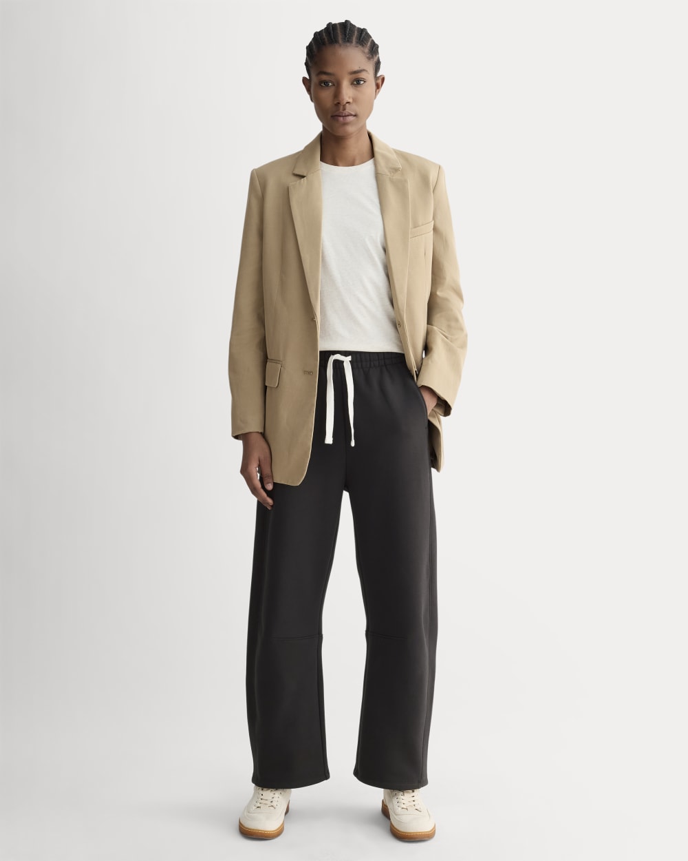 Luxe Fleece Barrel Sweatpant | Black