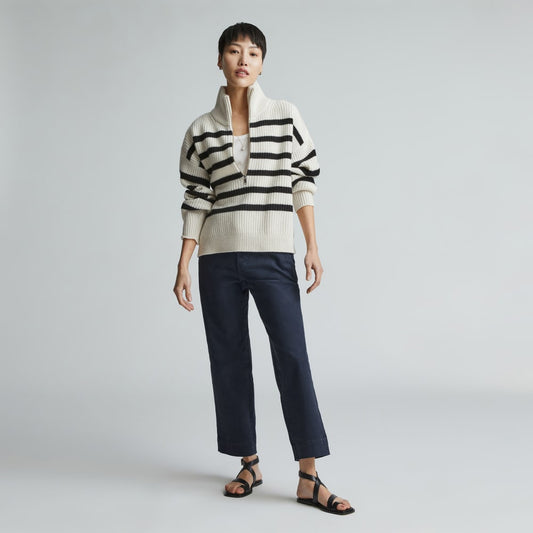 The Organic Straight-Leg Pant |  Navy