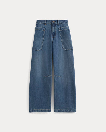 The Gardener Pull-On Jean | Medium Indigo