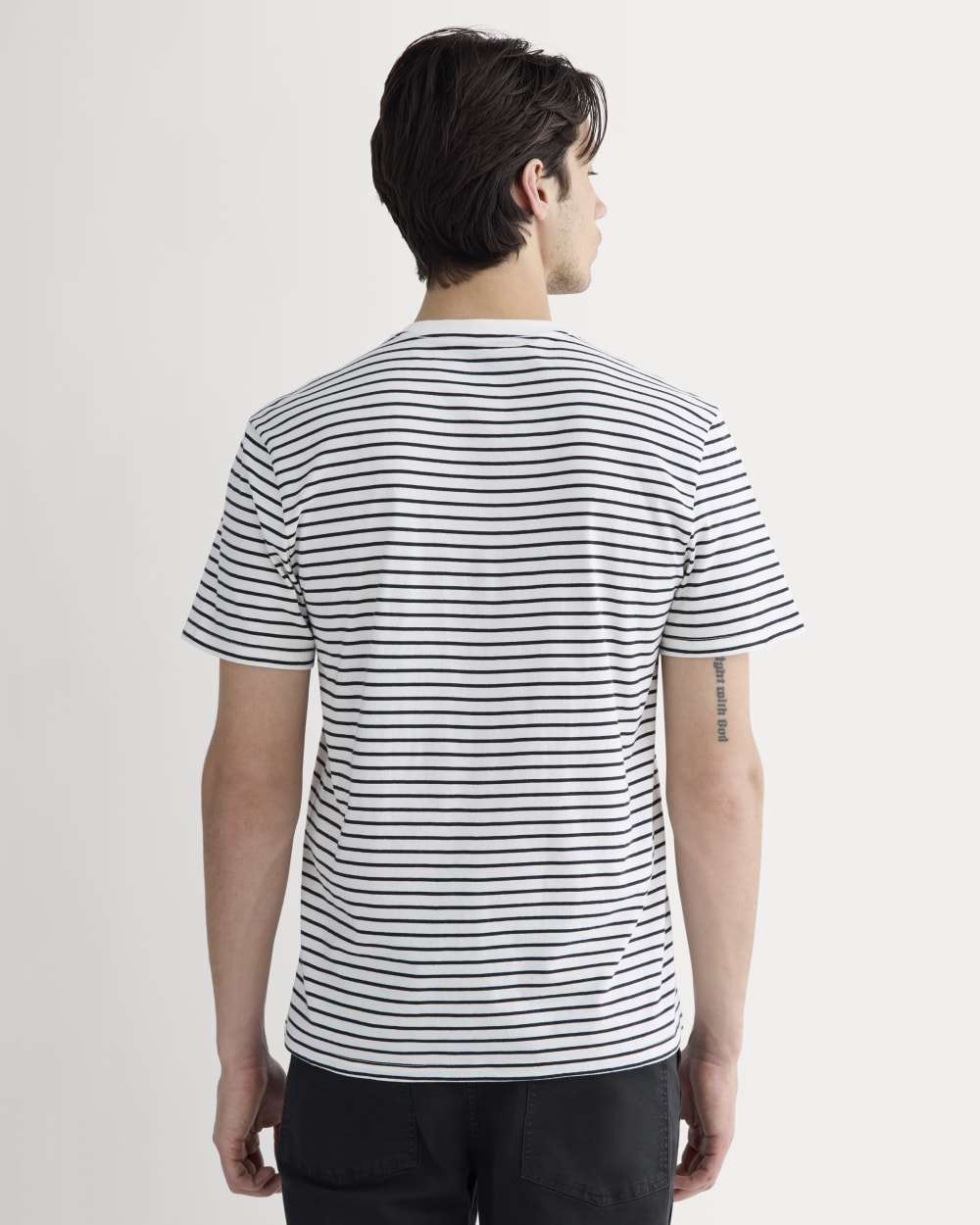 The Essential Organic Crew | Bone / Black