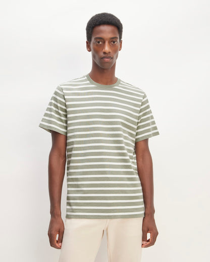 The Premium-Weight Crew | Uniform | Mariner Stripe / Shadow / Bone