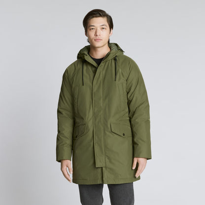 The ReNew Long Parka | Moss