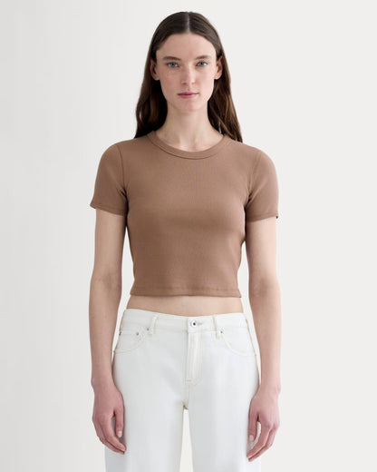 The ’90s Rib Tee | Mocha