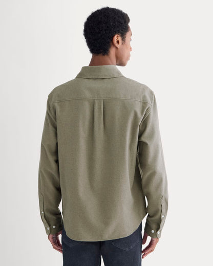 Brushed Flannel Shirt | Heathered Thyme