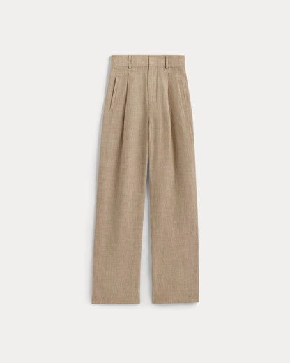 The Linen Way-High® Drape Pant  | Cornstalk Chambray