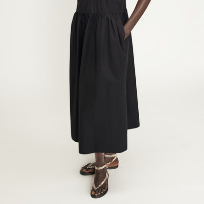 The Poplin Summer Dress | Black