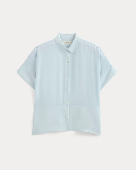 The Boxy Shirt in Washable Silk | Skywriting