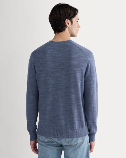 The Cotton Linen Pullover | Indigo