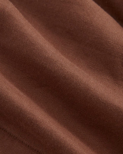 The Pleated Short in Stretch Linen | Cedarwood