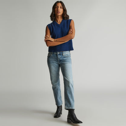 The Low-Rise Shortie Jean | Vintage Light