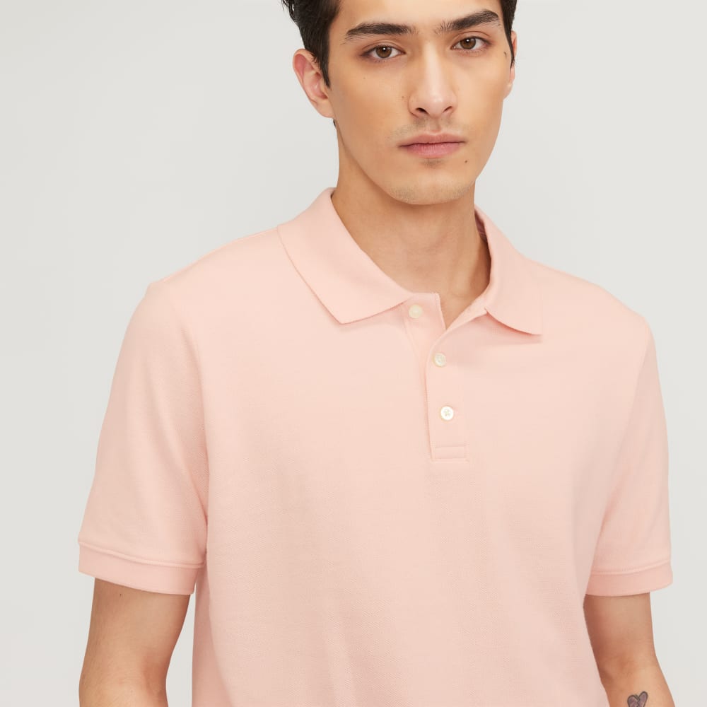 The Pique Polo | Petal Pink