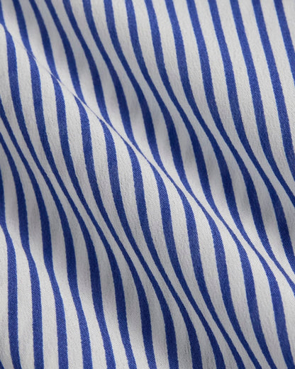 The Must-Have Shirt in Washable Silk | Blue / White