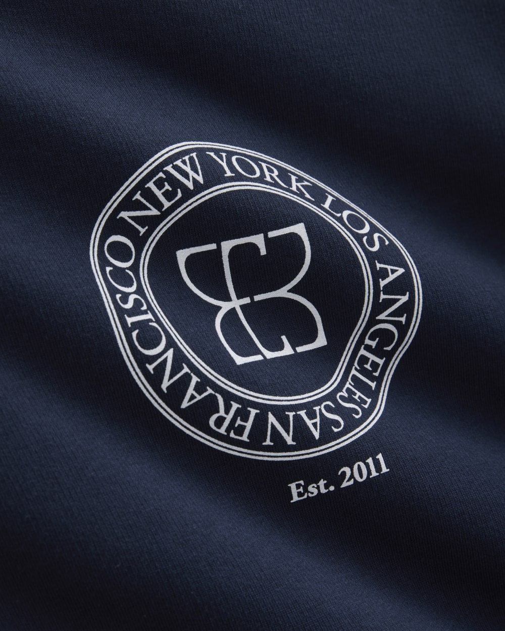 Badge Logo Crewneck Sweatshirt | Navy