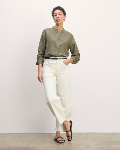The Henley Shirt in Linen | Kalamata
