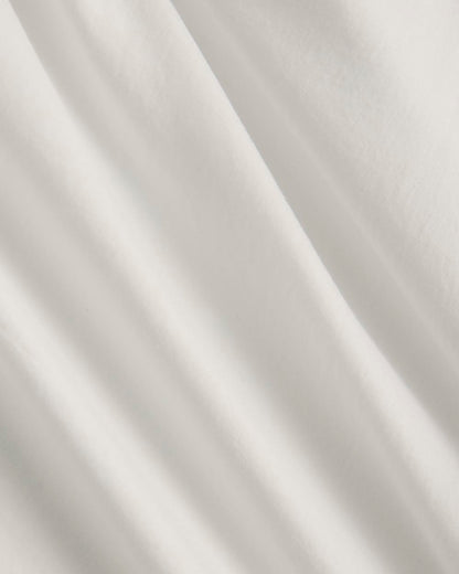 The Way-Short Shirt in Silky Cotton | White