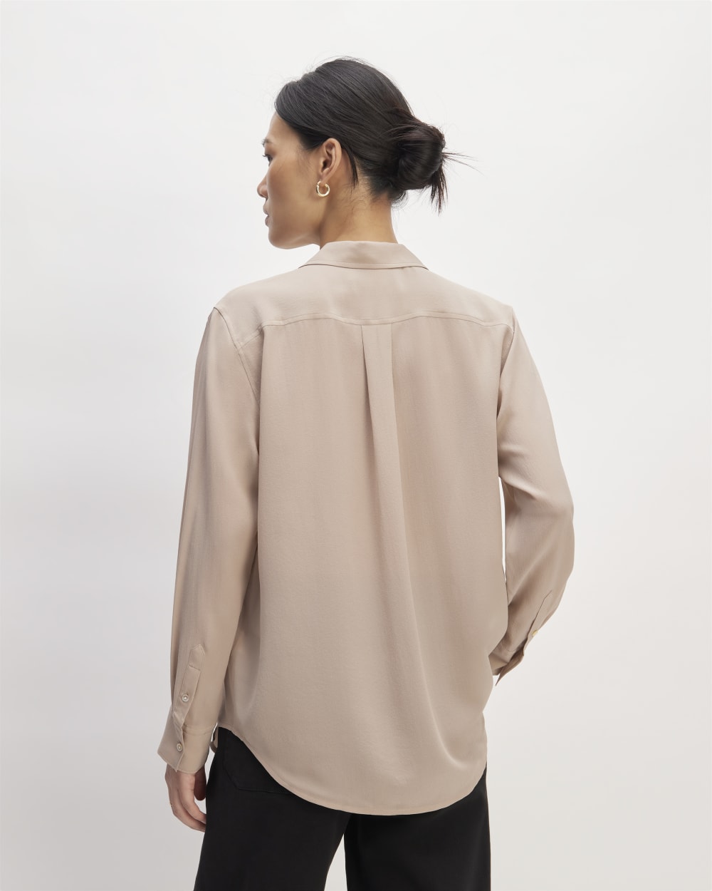 The Utility Shirt in Washable Silk | Burnt Sugar