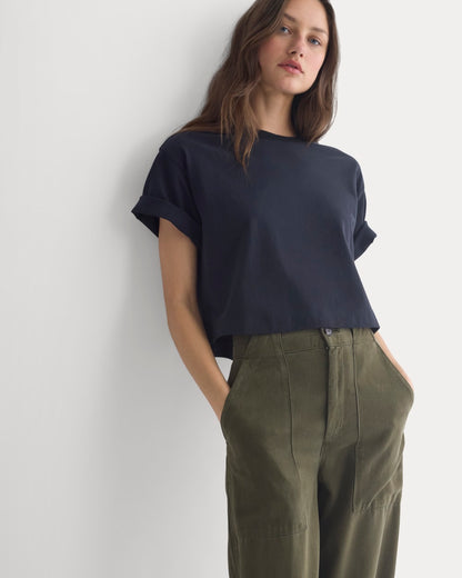 Patch Pocket Ballon Pant in Buttersoft | Olive Night