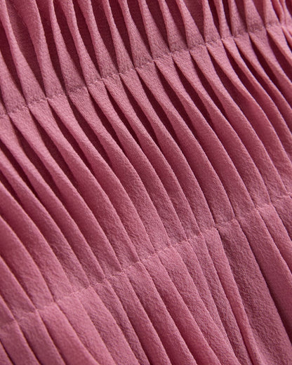 Twisted Pleat Tank in Silk Georgette | Heather Rose