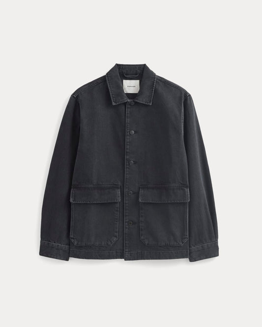 Denim Shacket | Washed Black