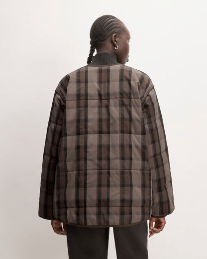 The Quilted Cotton Liner | Abalone / Black / Earth Brown