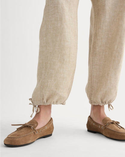 The Cargo Curve Pant in Linen | Cornstalk Chambray
