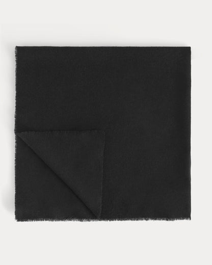 The Cashmere Feather Scarf | Black
