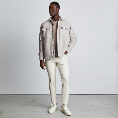 The ReNew Fleece-Lined Heavyweight Overshirt | Heathered Burnt Sugar