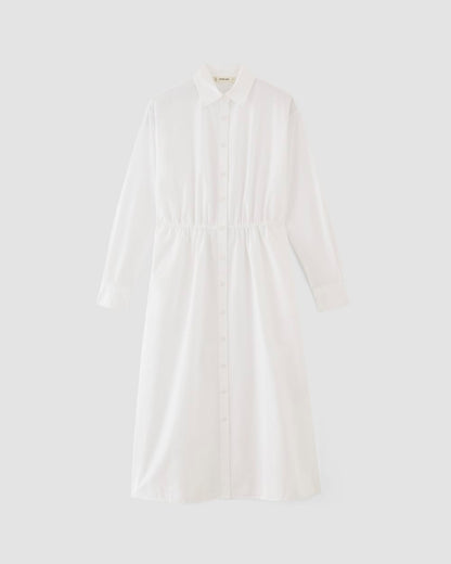The Supima® Cotton Midi Shirt Dress | White