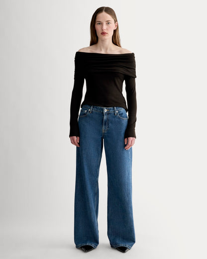 The Off-the-Shoulder Top in Butterluxe | Black