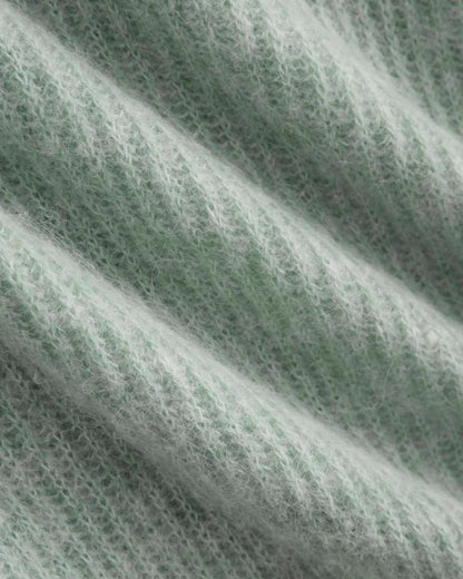 Cropped Cocoon Sweater in Alpaca | Heather Gray Mist