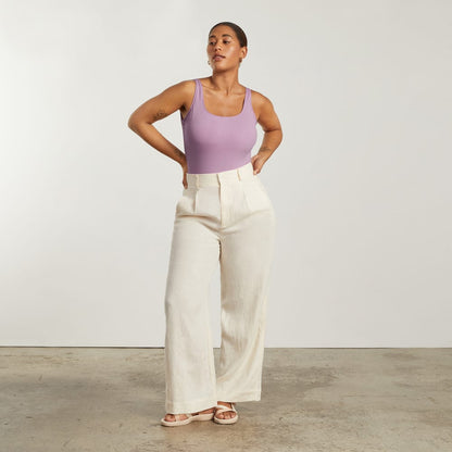 The Square-Neck One-Piece | Lilac