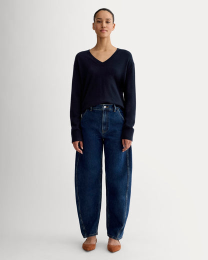 The Classic V in Cashmere | Navy