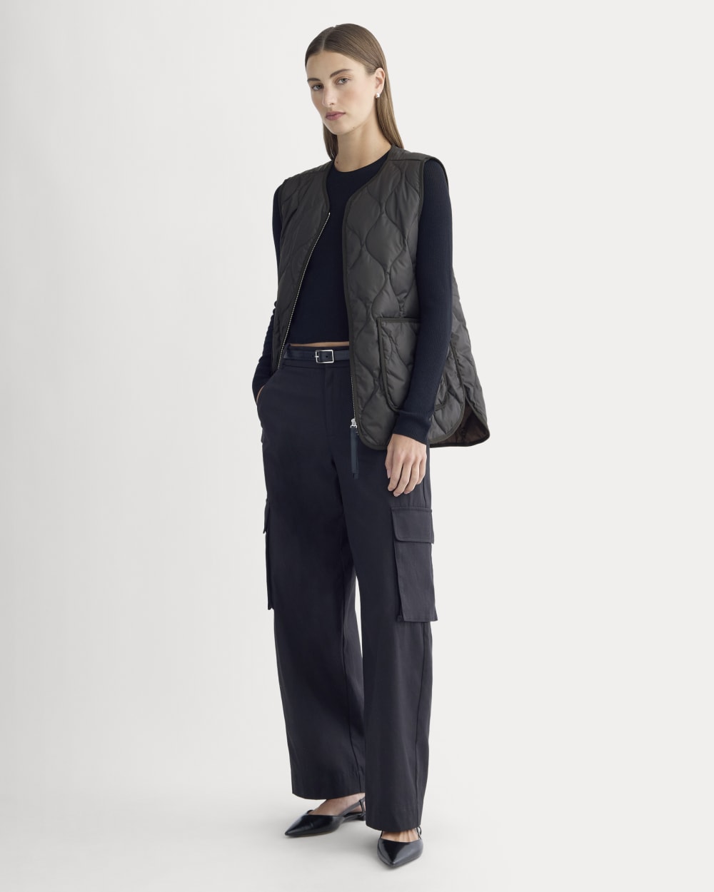 ReNew Quilted Vest | Black