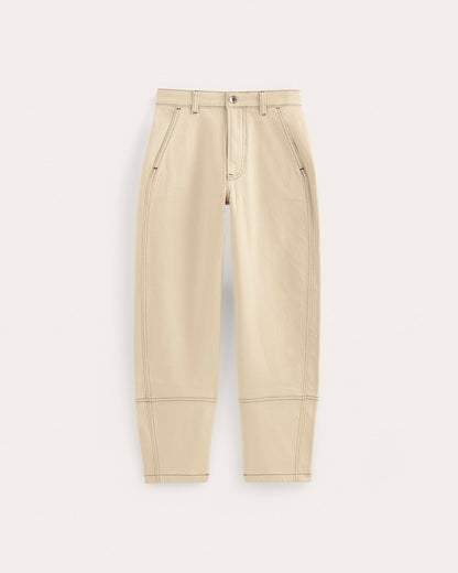 The Utility Barrel Jean | Ecru | Regular