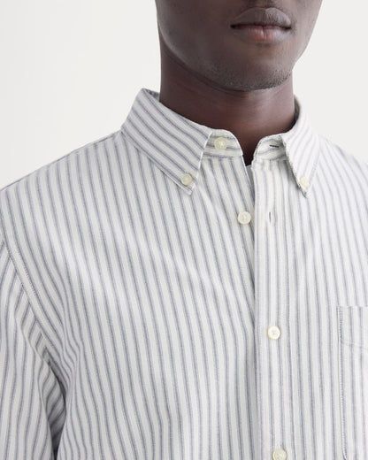 The Slim Oxford Shirt | Bone/Navy | Standard