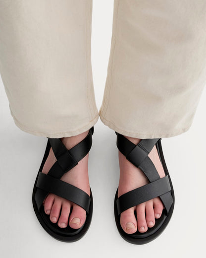 The City Strap Sandal |  Black