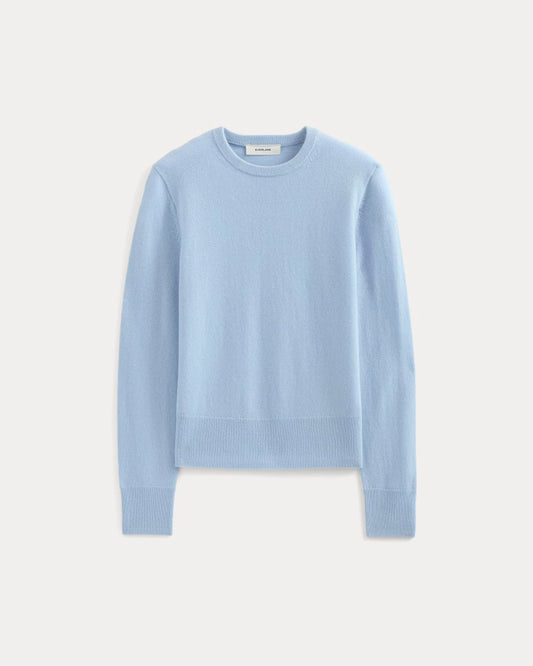 Cashmere Slim Crew Sweater | Open Air Blue