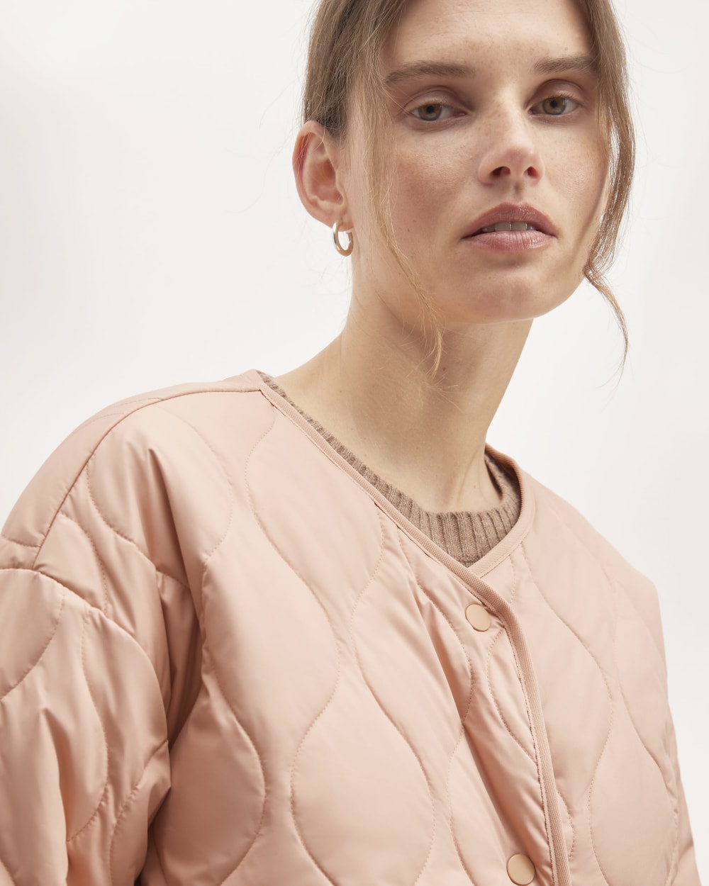 The Quilted Liner | Blush Pink